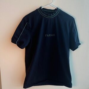 Farah Dark Blue Tee with Logo
